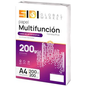 Sidi Global Market A4-Papier, Blatt mit 200 g, Druckerpapier, Packung für Schule, Arbeit oder Privatgebrauch, A4-Blätter für Kopierer und Mehrzweck, extra weiß – SIDI (200 h, 200 g) Sidi Global Market A4-Papier, Blatt mit 200 g, Druckerpapier, Packung für Schule, Arbeit oder Privatgebrauch, A4-Blätter für Kopierer und Mehrzweck, extra weiß – SIDI (200 h, 200 g)