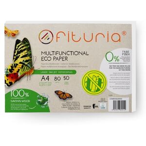 OFITURIA Recyclingpapier, A4, 80 g, 50 Blatt, 100% aus Recyclingpapier, Packung mit recycelten Papierbögen, natürliche Farbe, geeignet für Laserdrucker und Inkjet, Gastronomie (50 Blatt) OFITURIA Recyclingpapier, A4, 80 g, 50 Blatt, 100% aus Recyclingpapier, Packung mit recycelten Papierbögen, natürliche Farbe, geeignet für Laserdrucker und Inkjet, Gastronomie (50 Blatt)