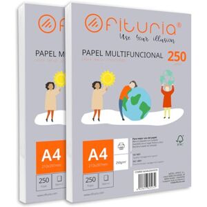 OFITURIA Packung mit 500 weißen DIN A4 Blättern, 250g Druckerpapier. Multifunktionales Kopierpapier für Schule und Büro. Ideal für Laserdrucker, Tintenstrahldrucker oder Kopierer – OFITURIA Packung mit 500 weißen DIN A4 Blättern, 250g Druckerpapier. Multifunktionales Kopierpapier für Schule und Büro. Ideal für Laserdrucker, Tintenstrahldrucker oder Kopierer –