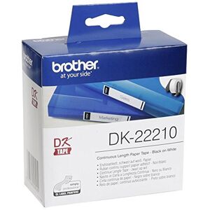 Brother DK-22210 Endlosetiketten (Papier, 29 mm breit, 30,48 m lang, für QL-Etikettendrucker) Brother DK-22210 Endlosetiketten (Papier, 29 mm breit, 30,48 m lang, für QL-Etikettendrucker)