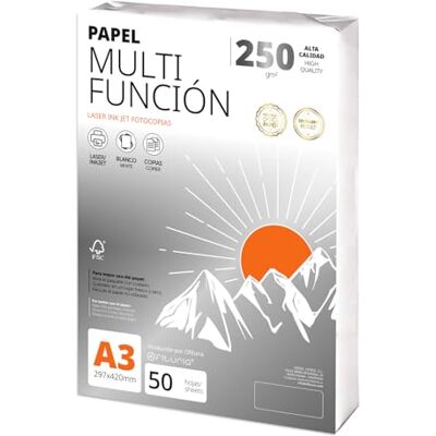 OFITURIA A3 Papier 250 g 50 Blatt, Multifunktionspapier für Drucker, Papier für Projekte, Illustration, Lettering, Professionelle Kreativprojekte, A3 Büropapier, Schulmaterial (250 g, 50 Blatt) OFITURIA A3 Papier 250 g 50 Blatt, Multifunktionspapier für Drucker, Papier für Projekte, Illustration, Lettering, Professionelle Kreativprojekte, A3 Büropapier, Schulmaterial (250 g, 50 Blatt)