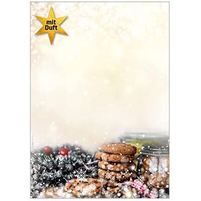 Sigel DP304 Briefpapier Weihnachten, Besonderheit mit weihnachtlichem Zimtduft, Winter Smell, DIN A4, 25 Blatt, Weihnachtsbriefpapier Sigel DP304 Briefpapier Weihnachten, Besonderheit mit weihnachtlichem Zimtduft, Winter Smell, DIN A4, 25 Blatt, Weihnachtsbriefpapier