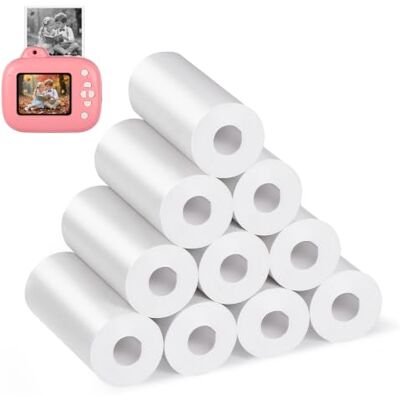 Diboniur 10 Rollen Weißes Thermopapier für Kinder Sofortbildkamera 10er Pack für Eltern und Kinder, 5,7 cm breit und 2,5 cm Durchmesser, für Alltagsfotos, Ausflüge, Feiern und Basteln Diboniur 10 Rollen Weißes Thermopapier für Kinder Sofortbildkamera 10er Pack für Eltern und Kinder, 5,7 cm breit und 2,5 cm Durchmesser, für Alltagsfotos, Ausflüge, Feiern und Basteln