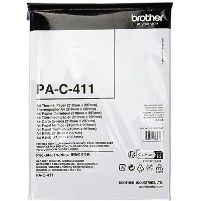 Brother PAC411 Thermopapier A4, Original, 100 Blatt Brother PAC411 Thermopapier A4, Original, 100 Blatt