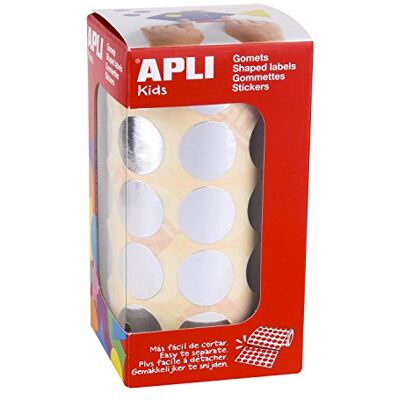 APLI Kids Runde Gomets-Rolle, 20 mm, silberfarben APLI Kids Runde Gomets-Rolle, 20 mm, silberfarben