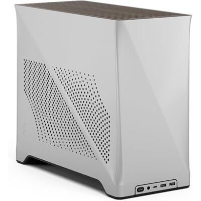 Fractal Design Era 2 Silver ITX PC-Gehäuse Aluminium, Walnussholz, Bis 240mm Radiatoren, Zwei Aspect 12 PWM Lüfter für Hervorragenden Airflow Fractal Design Era 2 Silver ITX PC-Gehäuse Aluminium, Walnussholz, Bis 240mm Radiatoren, Zwei Aspect 12 PWM Lüfter für Hervorragenden Airflow