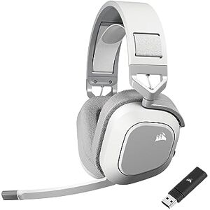 Corsair HS80 MAX WIRELESS Multiplattform-Gaming-Headset Mit Bluetooth – Dolby Atmos – Omnidirektionales Mikrofon – iCUE-Kompatibel – PC, Mac, PS5, PS4, Switch, Mobil – Weiß Corsair HS80 MAX WIRELESS Multiplattform-Gaming-Headset Mit Bluetooth – Dolby Atmos – Omnidirektionales Mikrofon – iCUE-Kompatibel – PC, Mac, PS5, PS4, Switch, Mobil – Weiß