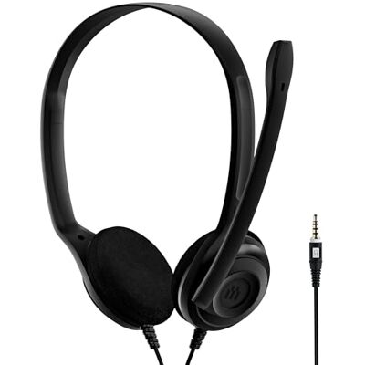 EPOS PC5 Chat Kabelgebundenes Headset für PC – Leichtes On-Ear-Headset, Mikrofon mit Geräuschunterdrückung, Kristallklarer Klang, Bequeme Passform für lange Anrufe, 3,5mm Klinke, für Arbeit & Meeting EPOS PC5 Chat Kabelgebundenes Headset für PC – Leichtes On-Ear-Headset, Mikrofon mit Geräuschunterdrückung, Kristallklarer Klang, Bequeme Passform für lange Anrufe, 3,5mm Klinke, für Arbeit & Meeting