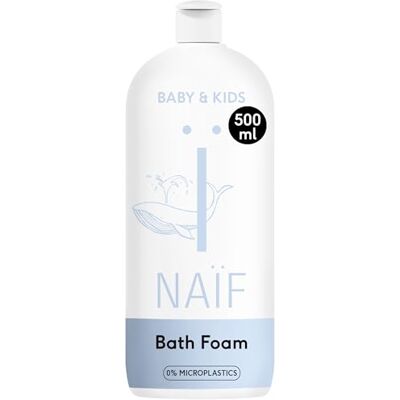 Naïf Pflegender Badeschaum mit Baumwollsamenöl Babypflege mit natürlichen Inhaltsstoffen Vegan Frei von SLES, Mikroplastik, Parabenen und Mineralöl 500ML Naïf Pflegender Badeschaum mit Baumwollsamenöl Babypflege mit natürlichen Inhaltsstoffen Vegan Frei von SLES, Mikroplastik, Parabenen und Mineralöl 500ML