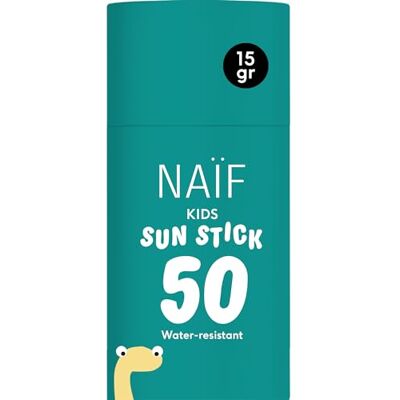 Naïf Sonnenschutzstick für Kinder Ab 3 Jahren LSF 50 Stick ohne Mikroplastik, Mineralöle oder Silikone UVA und UVB Schutz Wasserresistent Dermatologisch Getestet 15g Naïf Sonnenschutzstick für Kinder Ab 3 Jahren LSF 50 Stick ohne Mikroplastik, Mineralöle oder Silikone UVA und UVB Schutz Wasserresistent Dermatologisch Getestet 15g