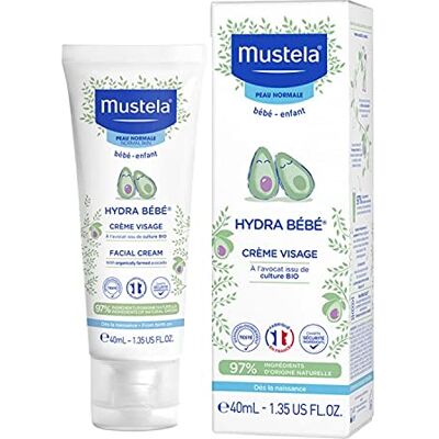 Mustela Bébé-enfant Hydra bébé cream visage à l'avocat organic 40 ml Mustela Bébé-enfant Hydra bébé cream visage à l'avocat organic 40 ml