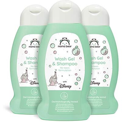 Mama Bear Amazon-Marke Disney Baby-Waschgel und Shampoo (Keine-Tränen-Formel) 3-er Pack x 300ml Mama Bear Amazon-Marke Disney Baby-Waschgel und Shampoo (Keine-Tränen-Formel) 3-er Pack x 300ml