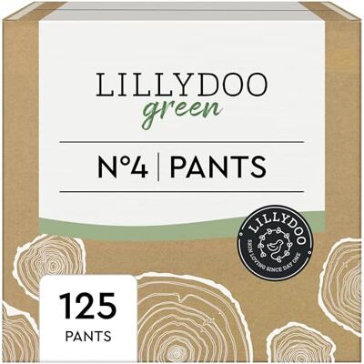 LILLYDOO green umweltschonende Pants, Größe 4 (9-15 kg), Monatsbox (125 Stück) LILLYDOO green umweltschonende Pants, Größe 4 (9-15 kg), Monatsbox (125 Stück)