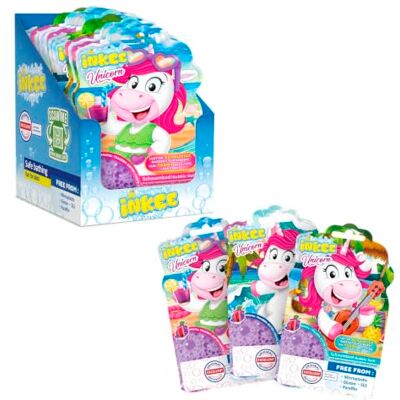 INKEE 15x 40g Bubble Bath Unicorn Einhorn Schaumbad für Kinder Lila Badespaß mit Trauben-Eistee Aroma und Ringelblumenextrakt, flüssiger Badezusatz für sanfte Pflege ohne Rückstände INKEE 15x 40g Bubble Bath Unicorn Einhorn Schaumbad für Kinder Lila Badespaß mit Trauben-Eistee Aroma und Ringelblumenextrakt, flüssiger Badezusatz für sanfte Pflege ohne Rückstände