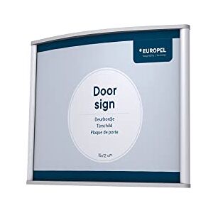 Europel Türschild einfach und elegant, leicht gewölbt 15X12cm. Schrauben oder kleben, Quer- oder Hochformat, PVC-Entspiegelte Abdeckscheibe, Farbe silber, inkl. Montagematerial (Schrauben+Klebeband) Europel Türschild einfach und elegant, leicht gewölbt 15X12cm. Schrauben oder kleben, Quer- oder Hochformat, PVC-Entspiegelte Abdeckscheibe, Farbe silber, inkl. Montagematerial (Schrauben+Klebeband)