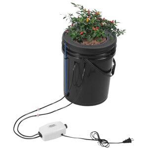 VEVOR DWC Hydroponisches Anzuchtsystem, Hydroponik Anbausystem mit Top-Drip-Kit, Tiefwasserkultur 1x 20-L-Eimer, mit Luftpumpe, Luftsteinen und Wasserstandsanzeige für Blattgemüse VEVOR DWC Hydroponisches Anzuchtsystem, Hydroponik Anbausystem mit Top-Drip-Kit, Tiefwasserkultur 1x 20-L-Eimer, mit Luftpumpe, Luftsteinen und Wasserstandsanzeige für Blattgemüse