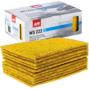 AUTO-PLAST PRODUKT APP WS 222 Schleifvlies-Pads, 10er-Set, 150 x 230 mm, gelb Schleifvlies für Metall, Holz, Stahl & Edelstahl Mikrokörnige Schleifwolle, Körnung: 1000-1200 AUTO-PLAST PRODUKT APP WS 222 Schleifvlies-Pads, 10er-Set, 150 x 230 mm, gelb Schleifvlies für Metall, Holz, Stahl & Edelstahl Mikrokörnige Schleifwolle, Körnung: 1000-1200