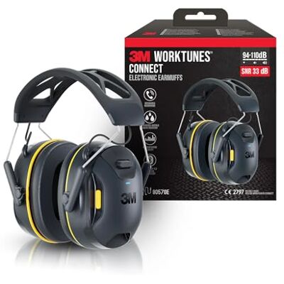 3M WorkTunes Hearing Protection Earmuffs 3M WorkTunes Hearing Protection Earmuffs