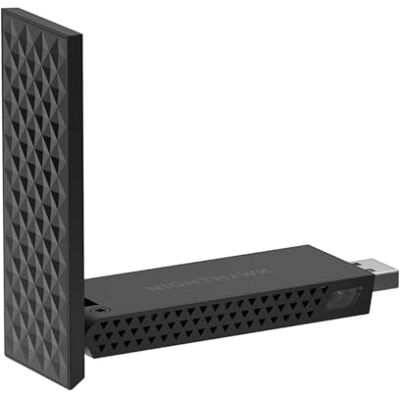 Netgear Nighthawk WiFi 7 USB 3.0-Adapter (A8500) – BE5000 Tri-Band Wireless Gigabit Speed (bis zu 5 Gbit/s) Funktioniert mit jedem WiFi 7- oder 6 6E-Router oder Mesh-System – Für Windows-PCs Netgear Nighthawk WiFi 7 USB 3.0-Adapter (A8500) – BE5000 Tri-Band Wireless Gigabit Speed (bis zu 5 Gbit/s) Funktioniert mit jedem WiFi 7- oder 6 6E-Router oder Mesh-System – Für Windows-PCs