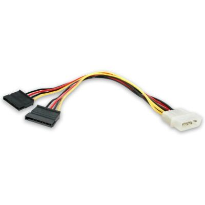 StarTech PYO2LP4SATA SATA Y-Stromkabel Splitter Power Y-Kabel Schwarz Serial-ATA Splitter, Für Festplatten, 15-polige SATA-Buchsen StarTech PYO2LP4SATA SATA Y-Stromkabel Splitter Power Y-Kabel Schwarz Serial-ATA Splitter, Für Festplatten, 15-polige SATA-Buchsen