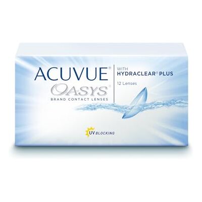 Acuvue OASYS 2-Wochen-Kontaktlinsen für Tag und Nacht mit -1.25 dpt und BC 8.4 – UV Schutz, Austrocknungsschutz und extrem Komfortables Tragegefühl – 12 Linsen Acuvue OASYS 2-Wochen-Kontaktlinsen für Tag und Nacht mit -1.25 dpt und BC 8.4 – UV Schutz, Austrocknungsschutz und extrem Komfortables Tragegefühl – 12 Linsen