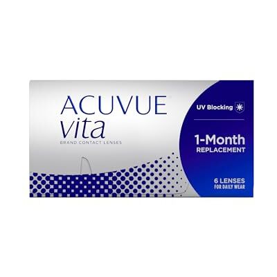 Acuvue Vita Monatskontaktlinsen mit komfortablem Tragegefühl – Den ganzen Monat lang – -1,5 dpt & BC 8.4 – Mit UV Schutz & durchgängig hohem Feuchtigkeitsgehalt – 6 Linsen Acuvue Vita Monatskontaktlinsen mit komfortablem Tragegefühl – Den ganzen Monat lang – -1,5 dpt & BC 8.4 – Mit UV Schutz & durchgängig hohem Feuchtigkeitsgehalt – 6 Linsen