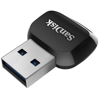 SanDisk QuickFlow microSD UHS-I-Kartenlesegerät mit USB-A-Anschluss, bis zu 250 MB/s Lese- und 150 MB/s Schreibgeschwindigkeiten, USB 3.2 Gen 1 SanDisk QuickFlow microSD UHS-I-Kartenlesegerät mit USB-A-Anschluss, bis zu 250 MB/s Lese- und 150 MB/s Schreibgeschwindigkeiten, USB 3.2 Gen 1