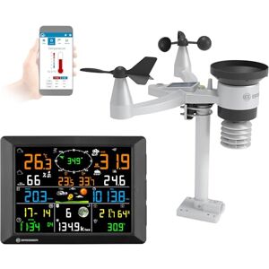 Bresser Wetterstation 1,5km Reichweite, WLAN, 7-in-1 Außensensor, Solar, UV, Wind, Regen, WLAN Upload, Alarm, Innen-/Außenklima Bresser Wetterstation 1,5km Reichweite, WLAN, 7-in-1 Außensensor, Solar, UV, Wind, Regen, WLAN Upload, Alarm, Innen-/Außenklima