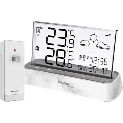 Technoline techno line WS 6782 Funk Temperaturstation mit Außensensor Wettertrend Innen- und Außentemperatur Wettervorhersage DCF Funkuhr 2 Alarme Frostalarm Temperaturtrend Außensensor Technoline techno line WS 6782 Funk Temperaturstation mit Außensensor Wettertrend Innen- und Außentemperatur Wettervorhersage DCF Funkuhr 2 Alarme Frostalarm Temperaturtrend Außensensor