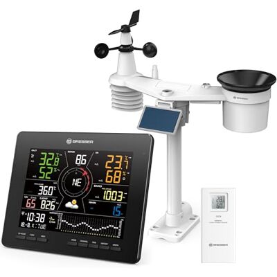 Bresser WLAN 4CAST MD Funk-Wetterstation:Detaillierte 7-Tage-24-Std.-Wettervorhersage, WLAN-Anbindung,7-in-1-Solar-Außensensor, Innenraumklimaüberwachung, erweiterbar mit Zusatzsensoren, App-Steuerung Bresser WLAN 4CAST MD Funk-Wetterstation:Detaillierte 7-Tage-24-Std.-Wettervorhersage, WLAN-Anbindung,7-in-1-Solar-Außensensor, Innenraumklimaüberwachung, erweiterbar mit Zusatzsensoren, App-Steuerung