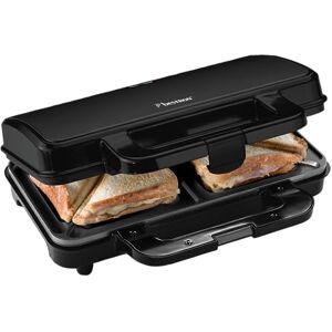 Bestron XL Sandwichmaker, Antihaftbeschichteter Sandwich-Toaster für 2 Sandwiches, inkl. automatischer Temperaturregelung & Bereitschaftsanzeige, 900 Watt, Farbe: Schwarz Mattiert Bestron XL Sandwichmaker, Antihaftbeschichteter Sandwich-Toaster für 2 Sandwiches, inkl. automatischer Temperaturregelung & Bereitschaftsanzeige, 900 Watt, Farbe: Schwarz Mattiert
