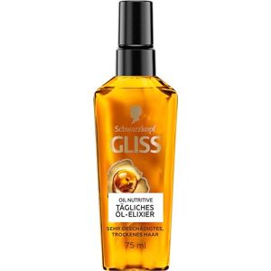 Gliss Haaröl tägliches Öl-Elixier (75 ml), Haaröl für trockenes Haar pflegt & veredelt das Haar ohne zu fetten, mit Arganöl & Vitamin E Gliss Haaröl tägliches Öl-Elixier (75 ml), Haaröl für trockenes Haar pflegt & veredelt das Haar ohne zu fetten, mit Arganöl & Vitamin E