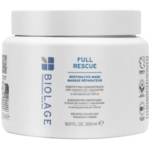 Biolage Restrukturierende Maske für feines Haar, geeignet für alle Haartypen, angereichert mit Rosmarinöl, Niacinamid und Vitamin B, Full Rescue, 500 ml Biolage Restrukturierende Maske für feines Haar, geeignet für alle Haartypen, angereichert mit Rosmarinöl, Niacinamid und Vitamin B, Full Rescue, 500 ml