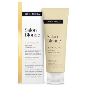 John Frieda Salon Blonde Honigblond Farbveredelung Hält den goldenen, warmen Blondton bis zum nächsten Friseurbesuch frisch Inhalt: 120 ml Formuliert ohne Ammoniak oder PeroxidHält John Frieda Salon Blonde Honigblond Farbveredelung Hält den goldenen, warmen Blondton bis zum nächsten Friseurbesuch frisch Inhalt: 120 ml Formuliert ohne Ammoniak oder PeroxidHält