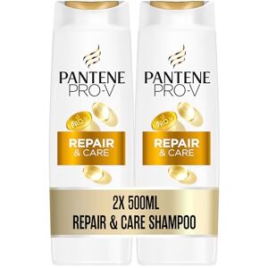 Pantene Pro-V Repair & Care Shampoo Duo Pack, Pro-V Formel mit Kräftigenden Lipiden und Schützenden Antioxidantien, Für Geschädigtes Haar, 2x500ML Pantene Pro-V Repair & Care Shampoo Duo Pack, Pro-V Formel mit Kräftigenden Lipiden und Schützenden Antioxidantien, Für Geschädigtes Haar, 2x500ML
