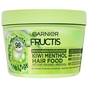 Garnier Fructis Erfrischendes Kiwi Menthol Hair Food, Multi-Use Haarmaske mit Kiwi-Wasser und Menthol für Feuchtigkeit und Frische, 400 ml Garnier Fructis Erfrischendes Kiwi Menthol Hair Food, Multi-Use Haarmaske mit Kiwi-Wasser und Menthol für Feuchtigkeit und Frische, 400 ml