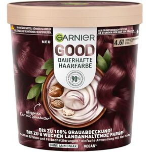 Garnier GOOD Dauerhafte Haarfarbe 4.61 Sonnenaufgangs-Violett – Coloration ohne Ammoniak, bis zu 100% Grauabdeckung, 1 Stk. Garnier GOOD Dauerhafte Haarfarbe 4.61 Sonnenaufgangs-Violett – Coloration ohne Ammoniak, bis zu 100% Grauabdeckung, 1 Stk.