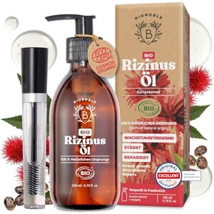 Bionoble Bio Rizinusöl - Vegan und Tierversuchsfrei - 200ml - Für Haare, Augenbrauen, Wimpern Bionoble Bio Rizinusöl - Vegan und Tierversuchsfrei - 200ml - Für Haare, Augenbrauen, Wimpern