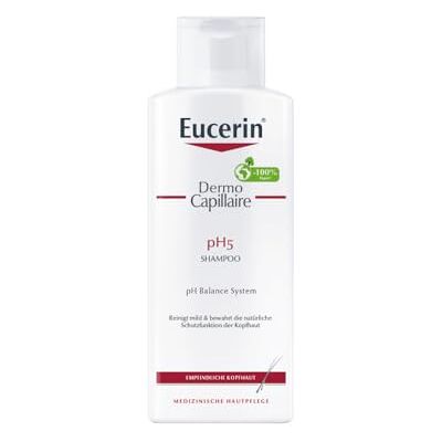 Eucerin DermoCapillaire pH5 Shampoo 250 ml, Haarshampoo reinigt mild und wirksam, Kopfhaut Pflege ohne alkalische Seife bewahrt die natürliche Schutzfunktion Eucerin DermoCapillaire pH5 Shampoo 250 ml, Haarshampoo reinigt mild und wirksam, Kopfhaut Pflege ohne alkalische Seife bewahrt die natürliche Schutzfunktion
