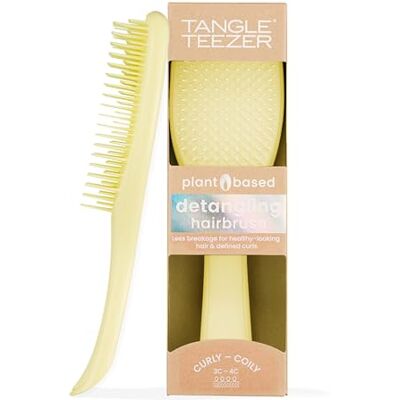 Tangle Teezer Ultimate Detangler auf pflanzlicher Basis – Entwirrungsbürste für 3C-4C Lockiges & Krauses Haar – Zweistufige Borsten Definieren Locken & Reduzieren Frizz – Pastell Zitrone Tangle Teezer Ultimate Detangler auf pflanzlicher Basis – Entwirrungsbürste für 3C-4C Lockiges & Krauses Haar – Zweistufige Borsten Definieren Locken & Reduzieren Frizz – Pastell Zitrone