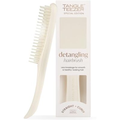Tangle Teezer Ultimate Detangler Haarbürste – Nasses & Trockenes Haar – Entwirrungsbürste für Alle Haartypen – Zweistufige Borsten Reduzieren Haarbruch & Knoten – Porzellancreme Matte Oberfläche Tangle Teezer Ultimate Detangler Haarbürste – Nasses & Trockenes Haar – Entwirrungsbürste für Alle Haartypen – Zweistufige Borsten Reduzieren Haarbruch & Knoten – Porzellancreme Matte Oberfläche
