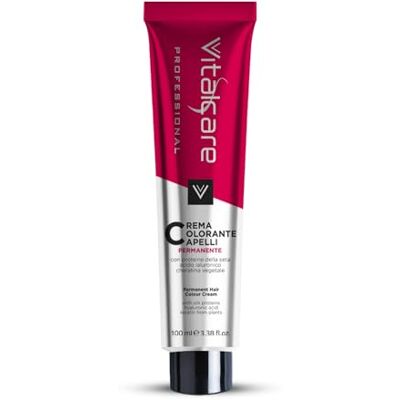 Vitalcare Professional Professional Permanente Coloration, Haarfarbe mit Seidenprotein, Nr. 6/3, dunkelgoldenes Blond, 100 ml Vitalcare Professional Professional Permanente Coloration, Haarfarbe mit Seidenprotein, Nr. 6/3, dunkelgoldenes Blond, 100 ml