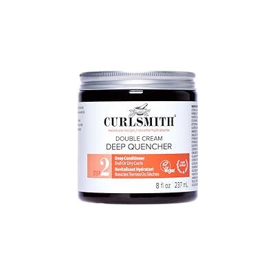 CURLSMITH Double Cream Deep Quencher Tiefenpflegemaske für Locken, Feuchtigkeitsspendend und entwirrend, Für alle Lockentypen, Vegan (237ml) CURLSMITH Double Cream Deep Quencher Tiefenpflegemaske für Locken, Feuchtigkeitsspendend und entwirrend, Für alle Lockentypen, Vegan (237ml)