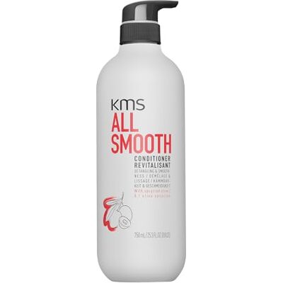 KMS ALLSMOOTH Conditioner für mittelstarkes bis starkes, kräftiges Haar, Anti-Frizz, Anti-Haarbuch, Glätte, Glanz, upgecycelte Olive, ohne Silikone, vegane Formulierung, 750ml KMS ALLSMOOTH Conditioner für mittelstarkes bis starkes, kräftiges Haar, Anti-Frizz, Anti-Haarbuch, Glätte, Glanz, upgecycelte Olive, ohne Silikone, vegane Formulierung, 750ml