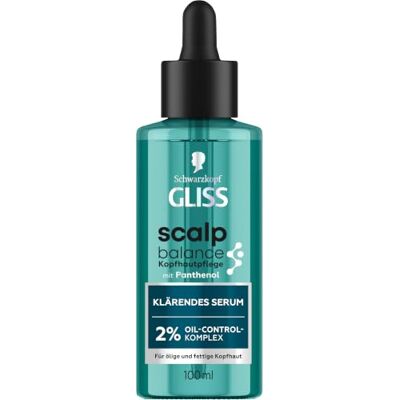 Gliss Scalp Balance Klärendes Serum (100 ml), Haarserum mit Panthenol 2 % Oil-Control-Komplex, Kopfhaut Serum gegen ölige und fettige Haare, reduziert die Talgproduktion für bis zu 72 h Frische Gliss Scalp Balance Klärendes Serum (100 ml), Haarserum mit Panthenol 2 % Oil-Control-Komplex, Kopfhaut Serum gegen ölige und fettige Haare, reduziert die Talgproduktion für bis zu 72 h Frische