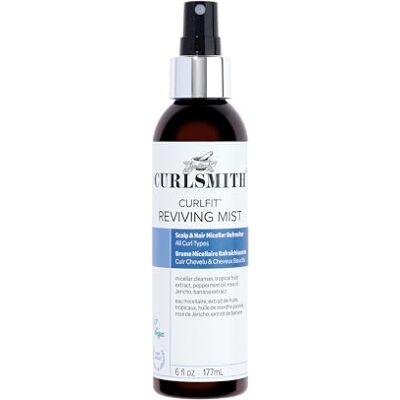 CURLSMITH Curlfit Reviving Mist Micellar Refresh Spray Pfefferminz, Tropische Extrakte, Leichte Hydration, Geruchsneutralisation, Locken, 177 ml CURLSMITH Curlfit Reviving Mist Micellar Refresh Spray Pfefferminz, Tropische Extrakte, Leichte Hydration, Geruchsneutralisation, Locken, 177 ml