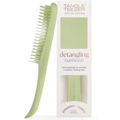 Tangle Teezer Ultimate Detangler Haarbürste – Nasses & Trockenes Haar – Entwirrungsbürste für Alle Haartypen – Zweistufige Borsten Reduzieren Haarbruch & Knoten –Olivgrüne Matte Oberfläche Tangle Teezer Ultimate Detangler Haarbürste – Nasses & Trockenes Haar – Entwirrungsbürste für Alle Haartypen – Zweistufige Borsten Reduzieren Haarbruch & Knoten –Olivgrüne Matte Oberfläche