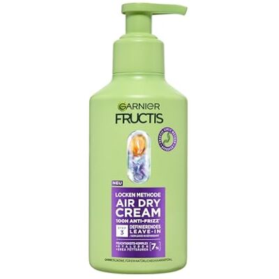 Garnier Fructis Locken Methode Air Dry Cream, definierendes Leave-In, für alle Lockentypen, mit Hyaluron und Shea-Fettsäuren, bändigt Frizz bis zu 100H, 1x260ml Garnier Fructis Locken Methode Air Dry Cream, definierendes Leave-In, für alle Lockentypen, mit Hyaluron und Shea-Fettsäuren, bändigt Frizz bis zu 100H, 1x260ml