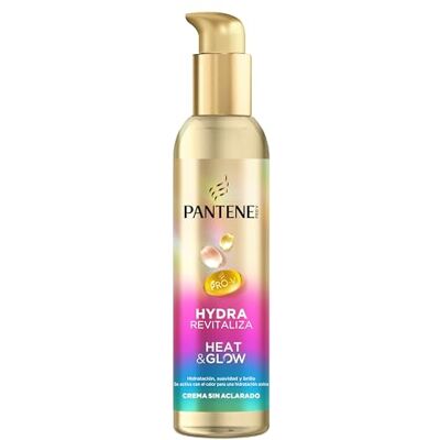 Pantene Pro-V Hydra Revitaliza Heat & Glow Creme ohne Ausspülen, 135 ml, schützt vor Feuchtigkeit, Kräuseln und Hitze, mit wärmeaktivierter Pro-V-Formel, weich und glänzend, ohne zu beschweren Pantene Pro-V Hydra Revitaliza Heat & Glow Creme ohne Ausspülen, 135 ml, schützt vor Feuchtigkeit, Kräuseln und Hitze, mit wärmeaktivierter Pro-V-Formel, weich und glänzend, ohne zu beschweren