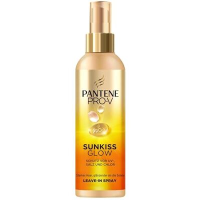 Pantene Pro-V Sunkiss Glow Haarspray 200ml, Schützt vor UVA, UVB, Salz und Chlor, Leichtes, Nährendes und Entwirrendes Spray für Starkes und Glänzendes Haar Pantene Pro-V Sunkiss Glow Haarspray 200ml, Schützt vor UVA, UVB, Salz und Chlor, Leichtes, Nährendes und Entwirrendes Spray für Starkes und Glänzendes Haar